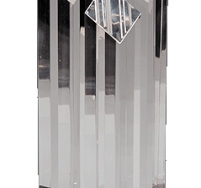 Column Diamond Crystal on Black Pedestal Base