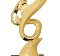 Gold Metal Art Crystal Award