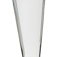 Clear Crystal Golf/Wave on Black Pedestal Base